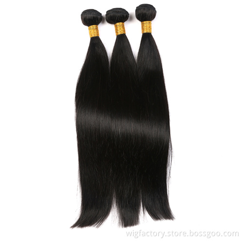 Wholesale double weft soft and smooth mink hair extensions, raw  indian straight hair in stock